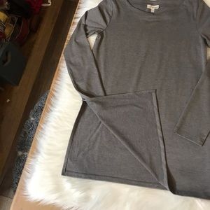 Wilfred Free Gray Long Sleeve Slit Side Size XXS
